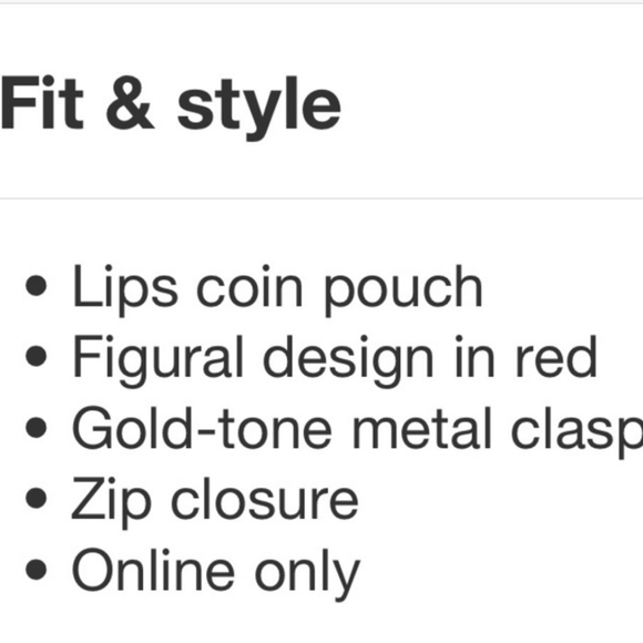 DVF~NEW ☆with the 🏷tags! DVF Red Lip Zip Pouch - Picture 9 of 11